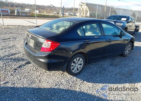 2012 Honda Civic Lx из США, поврежденный, VIN 2HGFB2F57CH501357